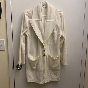 Sonia Rykiel white soft jacket